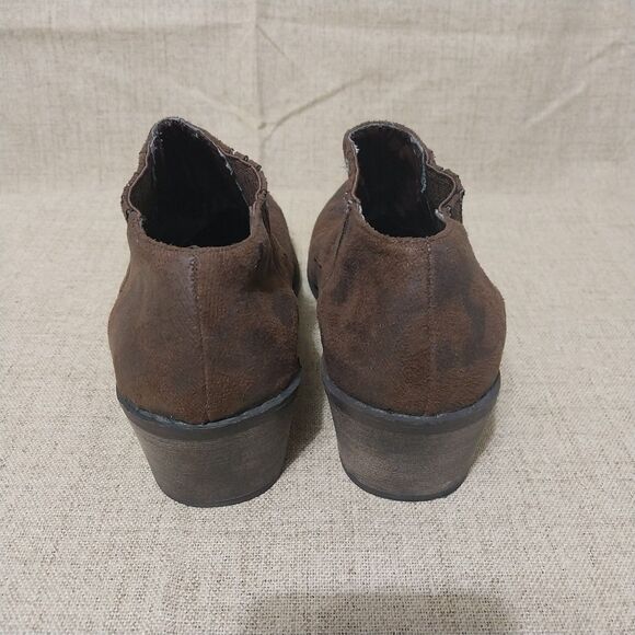 Coconut by Matisse booties Womens 7.5 brown Axle western slide on stretch Retro - Picture 4 of 9